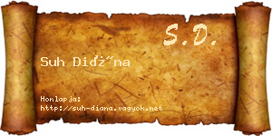 Suh Diána névjegykártya