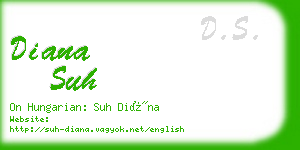 diana suh business card